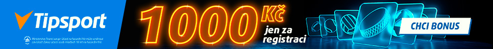 1 000 Kč jen za registraci u Tipsportu