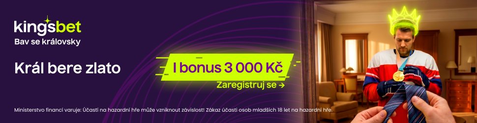 Kingsbet — 3 000 Kč Welcome bonus k MS hokeji 2026